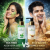 MIHIKAARYA Combo of Tea Tree Aloevera Gel (100ml) & Rice Water Face Wash (100ml)