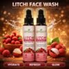 Mihikaarya Litchi Face Wash for Men & Women – Pack of 2 (100ml + 100ml) | Refreshing & Gentle Daily Cleanser