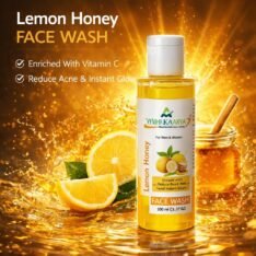 Mihikaarya Herbals Lemon & Honey Face Wash for Men & Women – 100ml | Brightening, Hydrating & Refreshing Skincare