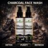 Mihikaarya Charcoal Face Wash for Men & Women – Pack of 2 (100ml Each) | Deep Cleansing & Oil Control Skincare