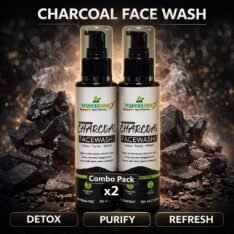Mihikaarya Charcoal Face Wash for Men & Women – Pack of 2 (100ml Each) | Deep Cleansing & Oil Control Skincare