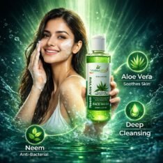 Mihikaarya Neem Aloe Vera Face Wash for Men & Women – 100ml | Soothing, Oil Control & Refreshing Skincare