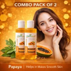 Mihikaarya Papaya Face Wash for Men & Women – Set of 2 × 100ml | Brightening, Oil Control & Refreshing Skincare