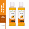 Mihikaarya Papaya Face Wash for Men & Women – Set of 2 × 100ml | Brightening, Oil Control & Refreshing Skincare