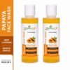 MIHIKAARYA Papaya Face Wash for Smooth Skin – Pack of 2 × 100ml