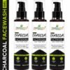 MIHIKAARYA Activated Charcoal Face Wash for Deep Cleansing – Pack of 3
