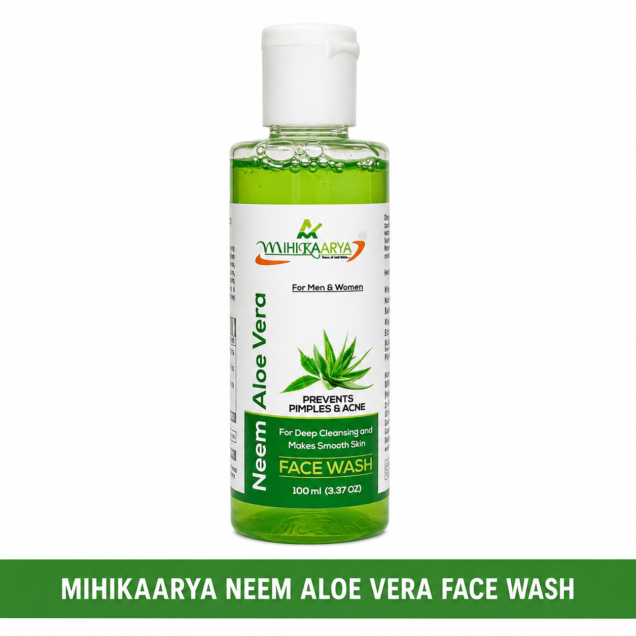 MIHIKAARYA Neem Aloe Vera Face Wash for Deep Cleansing |100ml