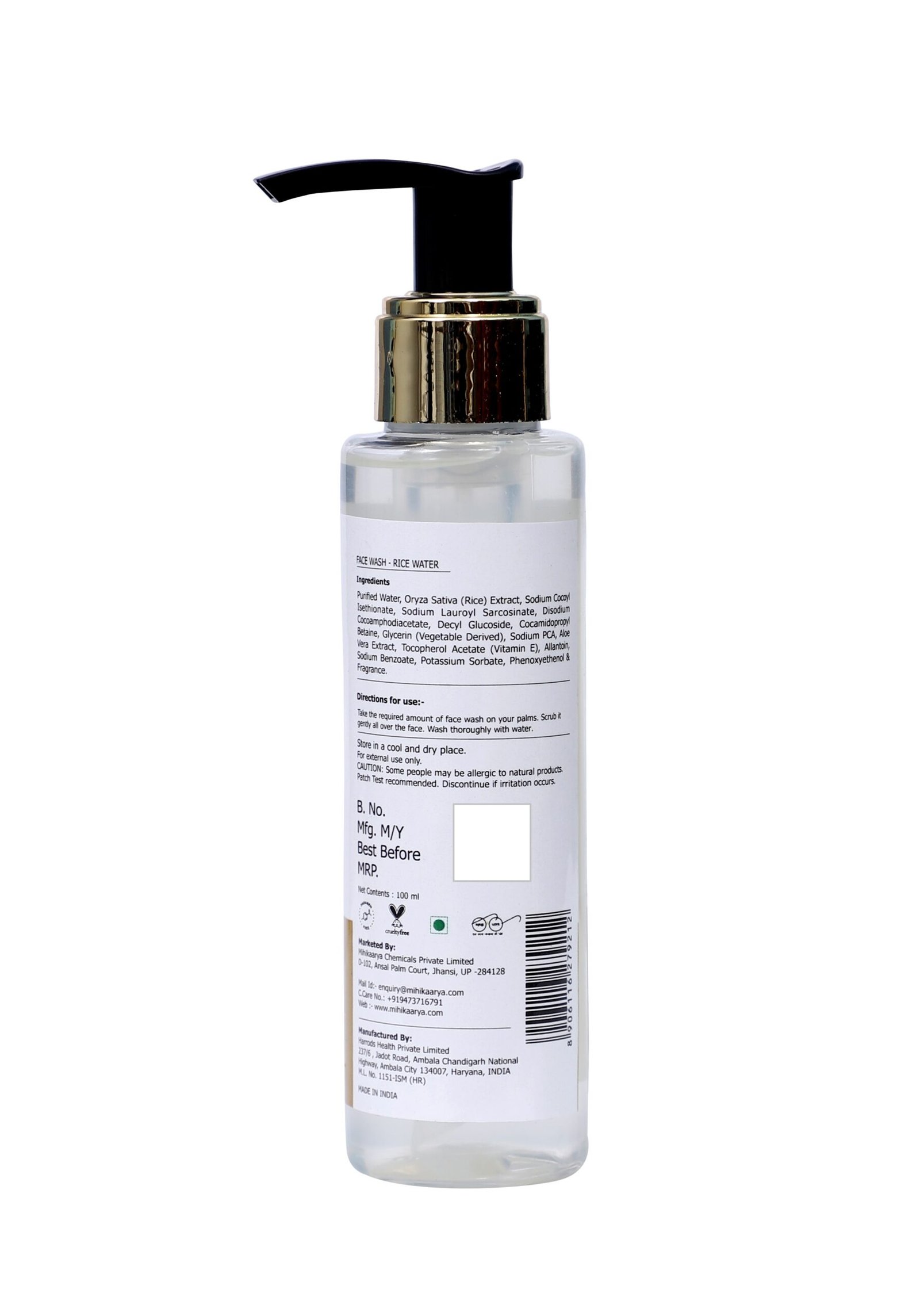 MIHIKAARYA Rice Water Infused Face Wash for Gentle Cleansing – Pack of 3 - Image 5