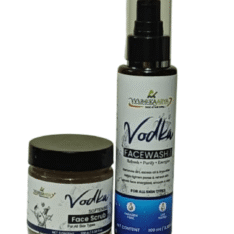 Mihikaarya Vodka Face Wash and Face Scrub Combo for deep cleansing