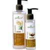 Mihikaarya Rice Water Hair & Face Combo – 250ml Rice Water Shampoo & 100ml Rice Water Face Wash | Nourishing, Strengthening & Cleansing Skincare for Men & Women